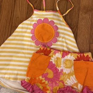 Ricrac and Ruffles flower set